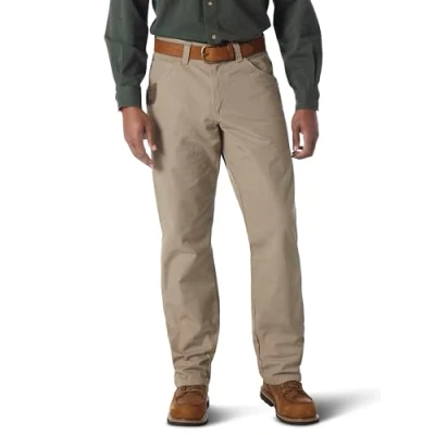 Afbeelding van Wrangler Riggs Workwear Herenjeans, Donkere Khaki, 36W x 30L