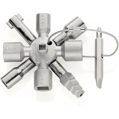 Afbeelding van Knipex 00 11 01 TwinKey voor alle standaard schakelkasten en afsluitsystemen