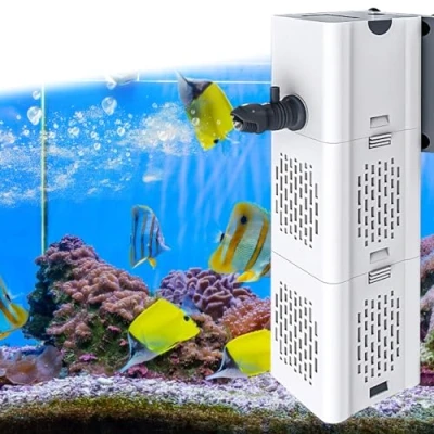 Afbeelding van Vegena aquariumfilter, binnenfilter, intern aquarium, instelbaar aquariumfilter voor vissen, aquarium en turtle tank (6 W, 500 l/h)