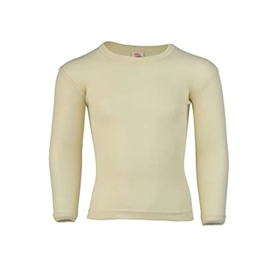 Afbeelding van Engel Natuur, Merino kinderonderhemd met lange mouwen, 100% wol (kbT), naturel, 116 cm
