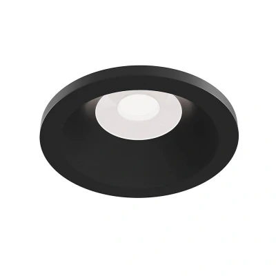 Afbeelding van Maytoni plafond inbouwlamp Zoom, zwart, Ø 8,5 cm aluminium IP65