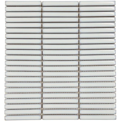 Afbeelding van The Mosaic Factory Sevilla Mini KitKat Porselein Zacht Wit 1.2x9.2cm