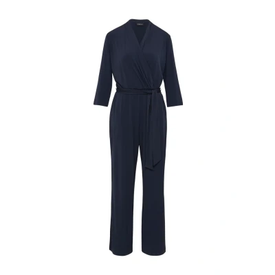 Afbeelding van s.Oliver Black Label Fliessender IN MIT Jumpsuit, Dames, Maat: 34, Navy