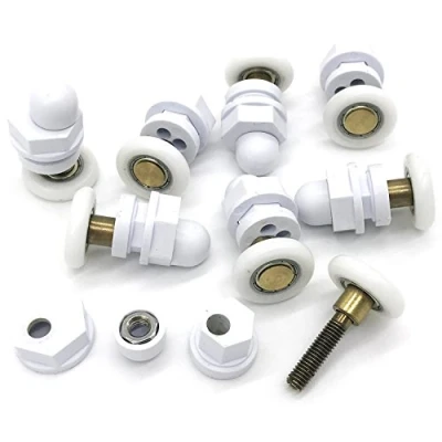 Afbeelding van YuanQian DN Vervangende looprol voor douchecabineduren, één wiel, rol, diameter 19 mm, 8 stuks