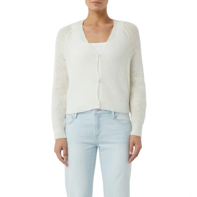 Afbeelding van comma casual identity Gebreid vest wit