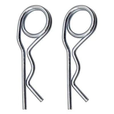 Afbeelding van SKIR&#039;CO (2 stuks) Verzinkte stalen veersplitpennen 5 mm, dubbele ring R clips, vormige veersplitpen