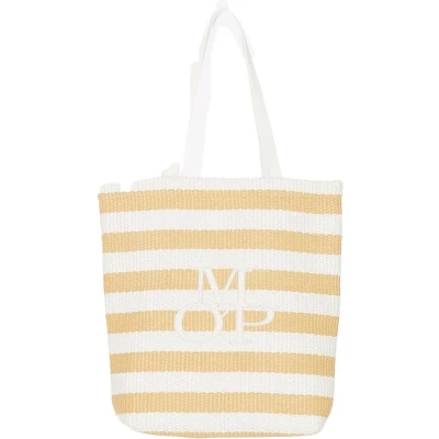 Afbeelding van Marc O&#039;Polo Rikke Shopper White Cotton Wit Beige