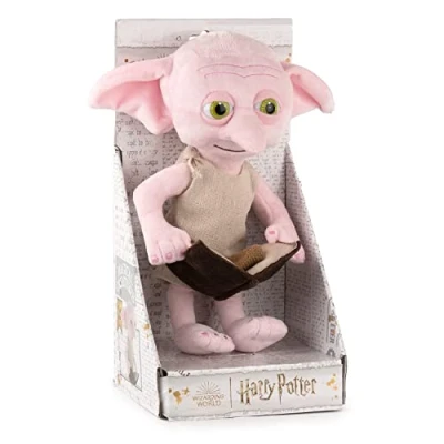 Afbeelding van Harry Potter Dobby knuffeldier met Tom Riddle dagboek, 27 cm, verzamelaars editie, super zachte kwaliteit
