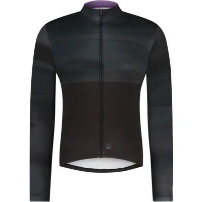 Afbeelding van VERTEX Long Sleeves Jersey Printed, Black/ Gray Line