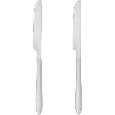 Afbeelding van Secret de Gourmet bestek Messen Nevis 2x stuks RVS 23 cm