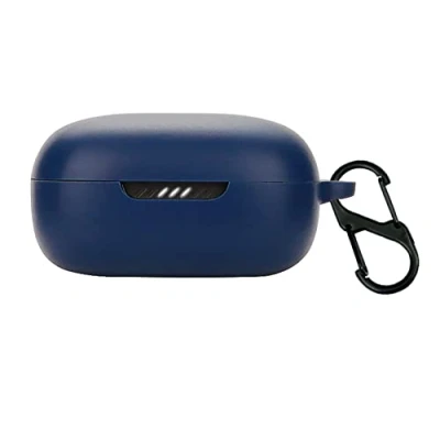 Afbeelding van GIOPUEY Cilicone Hoesje voor JBL Live Pro 2 TWS, ultradunne zachte hoes, slim fit, valbestendig, niet gemakkelijk vuil marineblauw