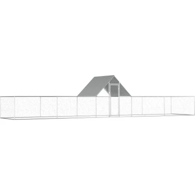 Afbeelding van vidaXL Kippenren 10x2x2 m gegalvaniseerd staal