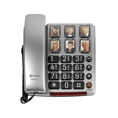 Afbeelding van Amplicomms BIGTel 40 Plus, groottasttelefoon, zilver