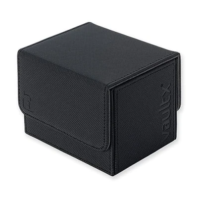 Afbeelding van Vault X Exo Tec modulaire zijladende dekboxmodule voor meer dan 100 TCG kaarten, afneembaar magnetisch deksel, past op commandant en standaard ruilkaarten (zwart)