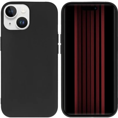 Afbeelding van Accezz Color Backcover iPhone 15 Telefoonhoesje Zwart