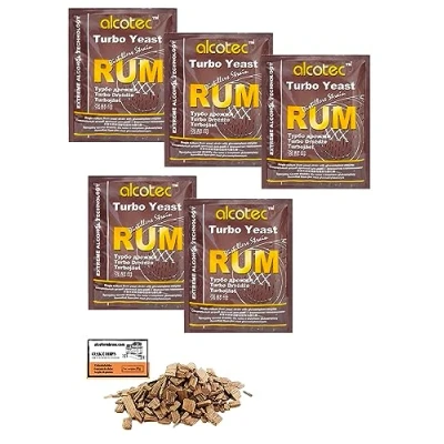 Afbeelding van 5 x Turbogist Alcotec Rum 73 g, Hgist Voor Gisting, Turbo Gist, Gist Mash, Wodka