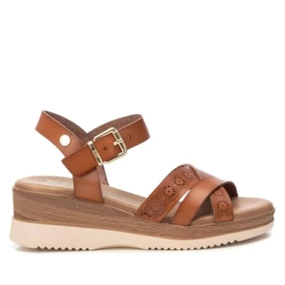 Afbeelding van XTI 143851 damessandalen, camel, maat 37, Kameel, 37 EU