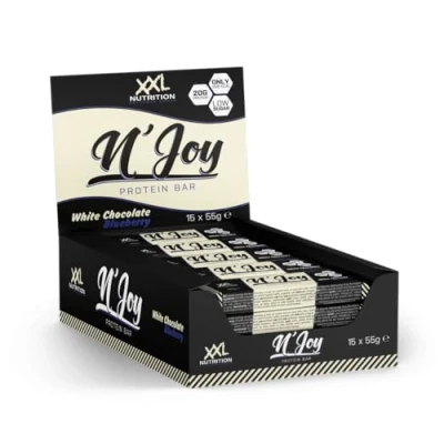 Afbeelding van 15x XXL Nutrition NJOY Proteïne Bar Witte Chocolade &amp; Bosbes 55 gr