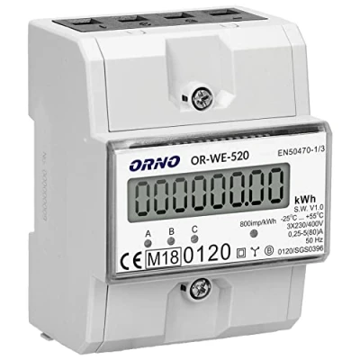 Afbeelding van 3 Fase kWh Meter Digitale LCD scherm MID Gecertificeerd