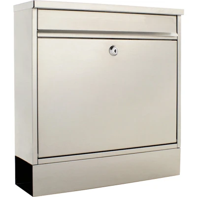 Afbeelding van Rottner Brievenbus Hochhaus II RVS Set+krantenvak 38x36x11,5cm