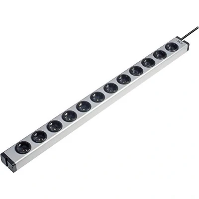 Afbeelding van Ehmann 0600x00122031 Stekkerdoos 12 voudig Aluminium Randaarde stekker 1 stuk(s)