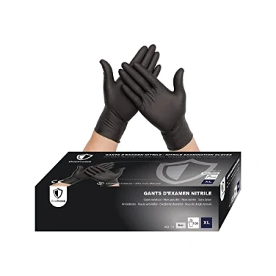 Afbeelding van OneProtek nitril wegwerphandschoenen, 100 stuks, handschoenen, maat XL (zeer groot), latexvrij, duurzaam en multifunctioneel, bescherming tegen chemicaliën
