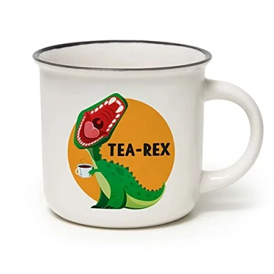 Afbeelding van Legami Cup Puccino Tea Rex mok, porselein, bone china, meerkleurig, 350 ml
