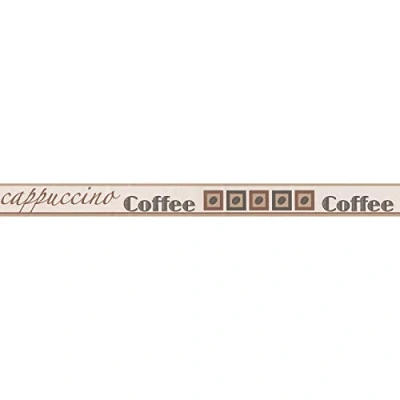 Afbeelding van COFFEE, CAPPUCCINO, BONEN BEHANGRAND Zelfklevend beige bruin creme A.S. Création Only Borders 11