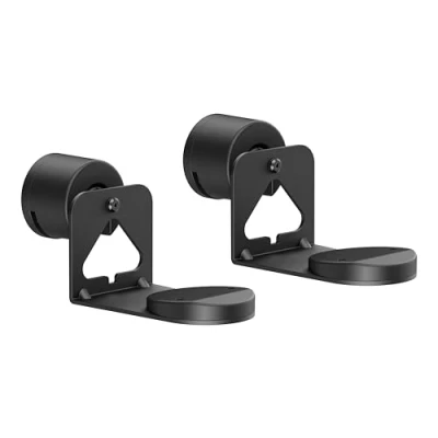Afbeelding van PureMounts luidsprekerhouder voor Sonos Era 100 &amp; 300 set van 2, met kabelbeheer, draaibaar +/ 30, kantelbaar 0/ 5kg draagkracht, zwart