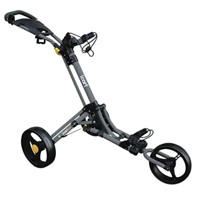 Afbeelding van Masters Golf iCart Go 3 Wheel Push Trolley Grijs/Zwart