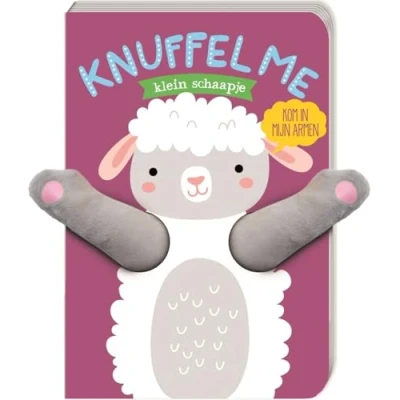 Afbeelding van Image books kartonboek knuffel me klein schaapje