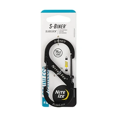 Afbeelding van Nite Ize S Biner #4 Slidelock RVS Zwart