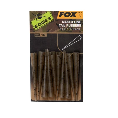 Afbeelding van Fox Edges Naked Line Tail Rubbers Camo Size 10