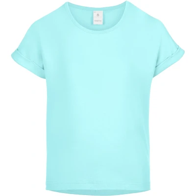 Afbeelding van Merry Style Meisjes T shirts Sport Crop Gym Yoga Hardlopen LichtTurkoois 116 MS MS10 468 BL