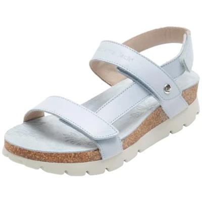 Afbeelding van Panama Jack Dames Selma Flat Sandaal, Azul Claro B21, 40 EU, EU