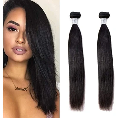 Afbeelding van RICHAIR Braziliaans haar, 2 bundels, glad, 50 g/bundel, 100 g in totaal), haar,18 Pouces(45.72 cm), echt steil, haarverlenging 8A