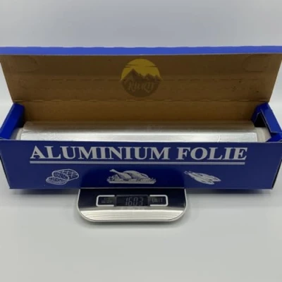 Afbeelding van KURTT Aluminiumfolie op Rol 30 cm x 125 m, 14 mic + Doos / 1,6 kg