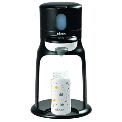 Afbeelding van BÉABA , flesbereider/warmer, waterdispenser met precieze temperatuur, direct, snel, badfunctie, 2 temperaturen, uitneembare flessenwarmer, Bib&#039;Expresso, zwart
