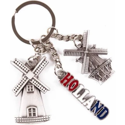 Afbeelding van Sleutelhanger 2 Molens Holland Souvenir
