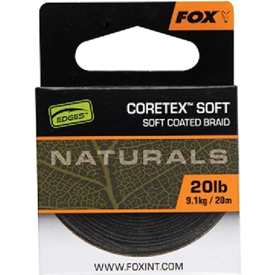 Afbeelding van Fox Edges Naturals Coretex Soft Hooklink 20lb (20m) Karper onderlijn materiaal