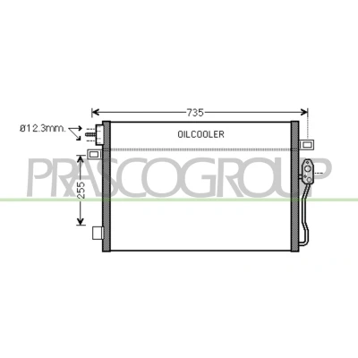Afbeelding van PRASCO DG815C001 Condensor Airco 15mm 10mm Aluminium 686mm R134a DODGE: Journey MPV 2.7, 2.0 CRD, 2.7 FLEXFUEL, 2.4, 3.5 AWD, 2.4 ECO+ 2008 2011