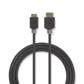 Afbeelding van Nedis High Speed ​​HDMI Kabel met Ethernet CVBW34500AT20 Antraciet