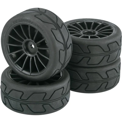 Afbeelding van Reely 1:10 Straatmodel Complete wielen Speed 15 spaaks Zwart 4 stuk(s)