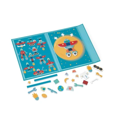 Afbeelding van Scratch Magneetpuzzel/boek mix &amp; match ruimte avontuur