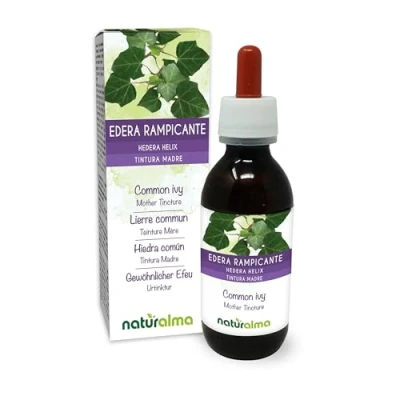 Afbeelding van Klimop (Hedera helix) bladeren Alcoholvrije moedertinctuur Naturalma Vloeibaar extract druppels 120 ml Voedingssupplement Veganistisch