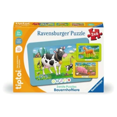 Afbeelding van Ravensburger tiptoi® 3 eerste puzzels: boerderijdieren
