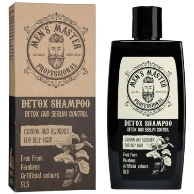 Afbeelding van Men&#039;s Master Detox Anti Roos Shampoo Mannen Vermindert Roos, Jeuk, Haaruitval Normaal &amp; Vettig Haar 260ML