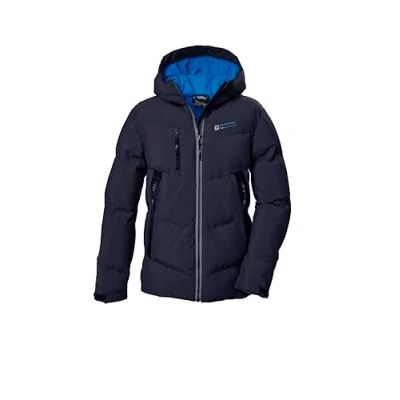 Afbeelding van killtec KOW 374 BYS QLTD JCKT Gewatteerde jas voor jongens, winterjas met capuchon, donkermarineblauw,