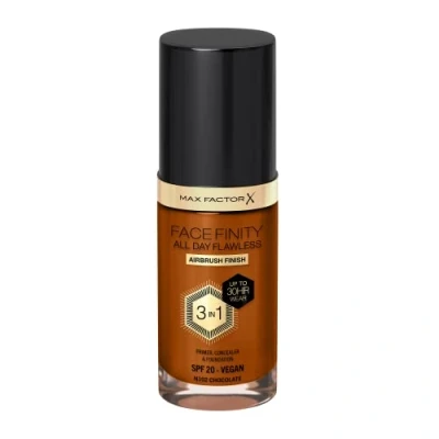 Afbeelding van Crème Make up Basis Max Factor Face Finity All Day Flawless 3 in 1 Spf 20 Nº N102 Chocolate 30 ml