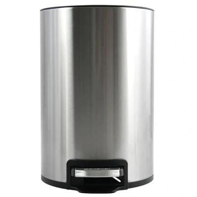 Afbeelding van spirella Riku Magic Silent Soft Close badkamer afvalbak, roestvrij staal, 3 liter, afneembare beker, wc mand,